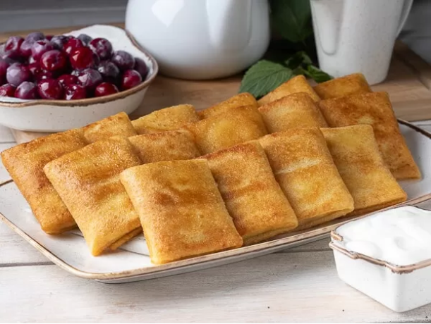 Блинчики с вишневой начинкой