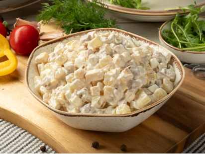 Cалат  с ананасом  Нежность