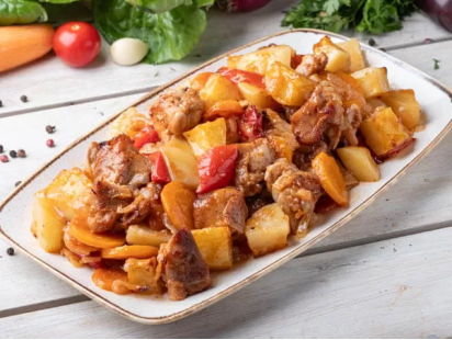 Жаркое с куриным мясом
