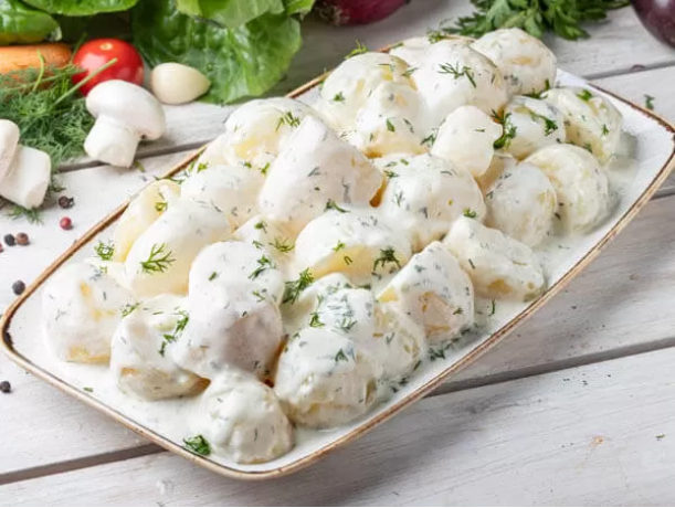 Картофель в сливочном соусе