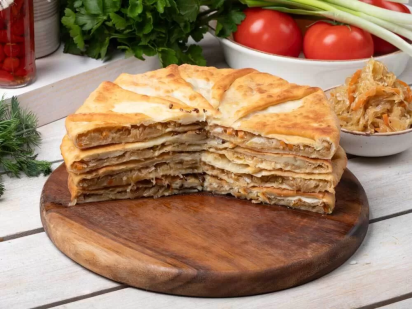 Плацинды жаренные с квашенной капустой