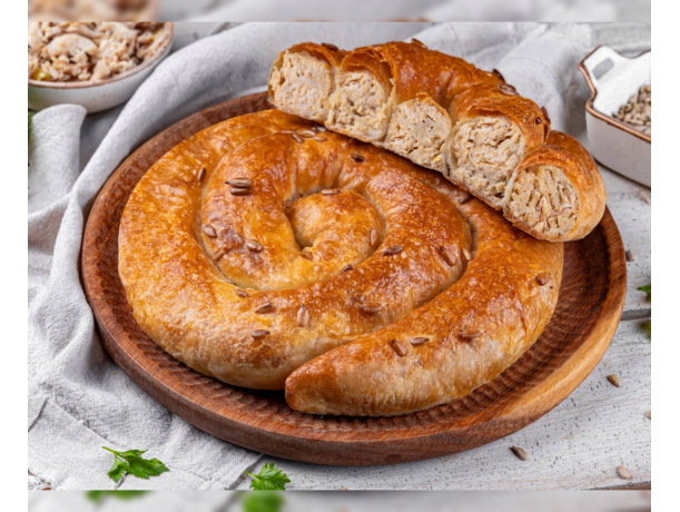 Молдавская плацынта с куриным мясом