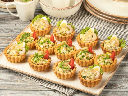 Корзинки с салатами Amuse bouche