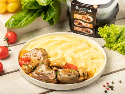 Ланч бокс Пюре картофельное с печенью и овощами