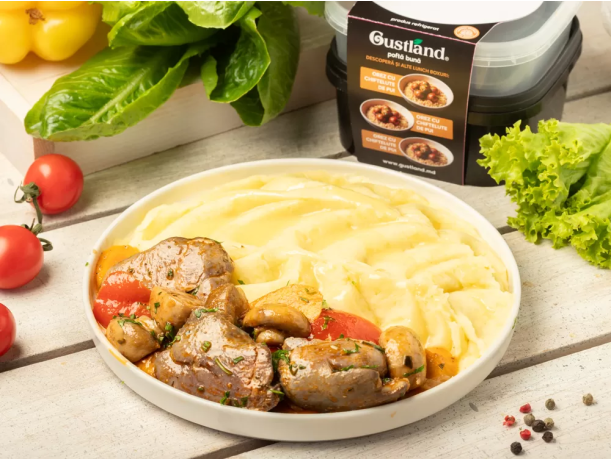 Ланч бокс Пюре картофельное с печенью и овощами