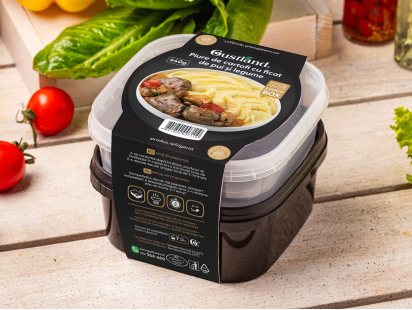 Ланч бокс Пюре картофельное с печенью и овощами