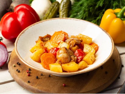 Жаркое с куриным мясом