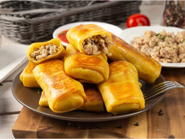 Блины с мясом