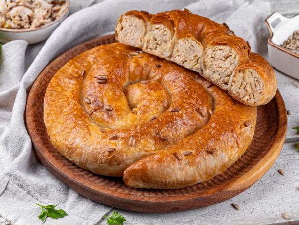 Молдавская плацынта с куриным мясом