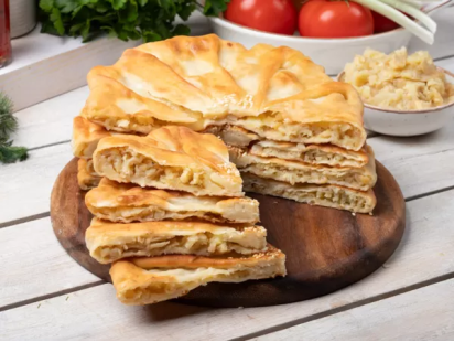 Плацинды на сковороде с картошкой