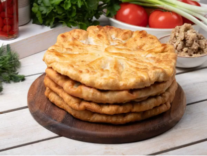 Плацинды на сковороде с мясом