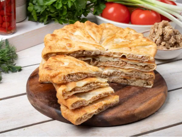 Плацинды на сковороде с мясом