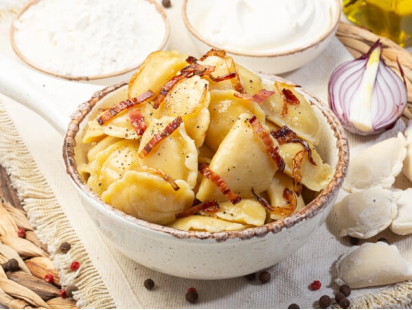 Вареники с картошкой и грибами