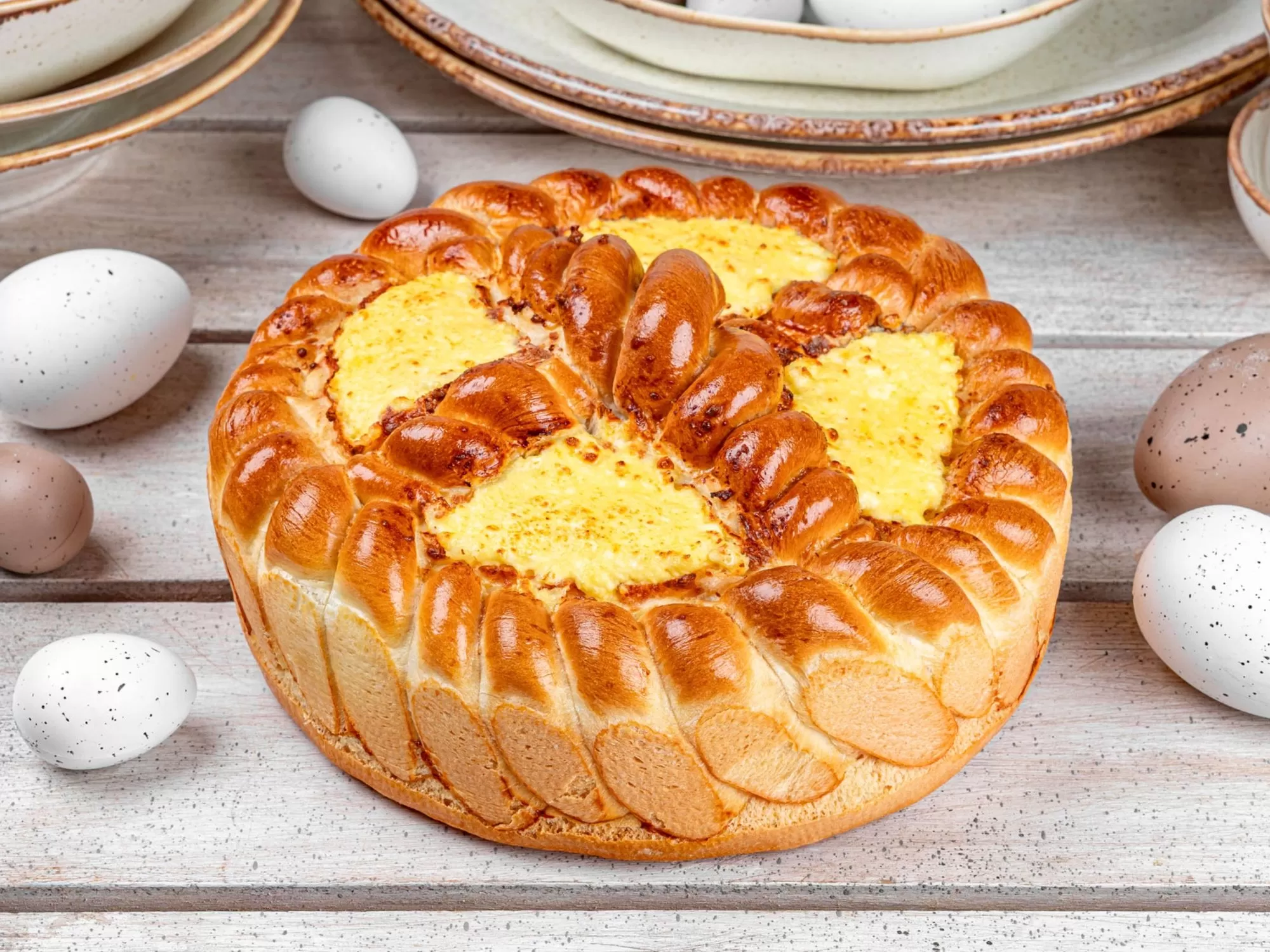 Pască traditională cu brânză sărată