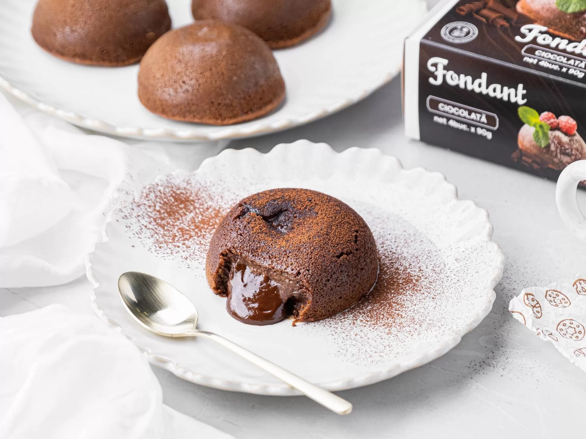 Double chocolate fondant