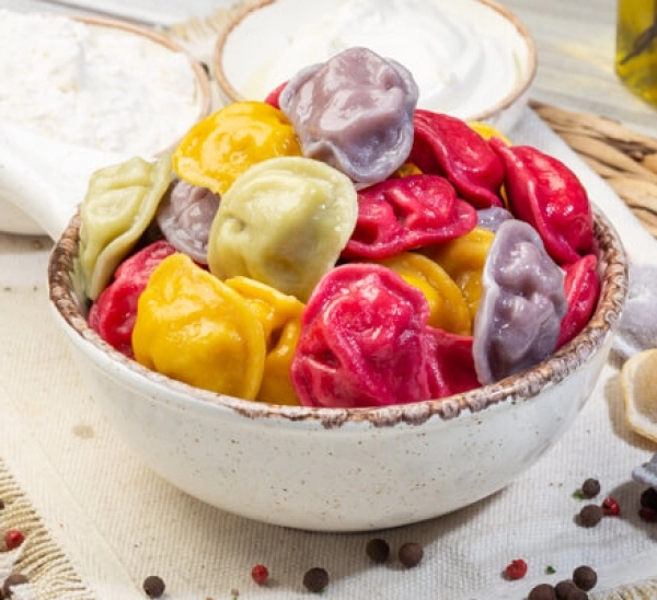 Pelmeni de casă Colorate